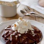 Pancake al cioccolato e torrone