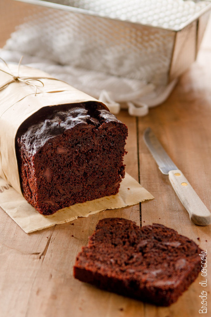 plum cake tutto cioccolato allo yogurt