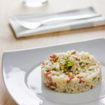 Risotto con mortadella e pistacchi