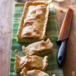 Torta salata con porri e gorgonzola