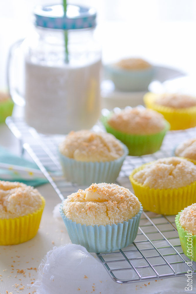 Muffin cocco e ananas