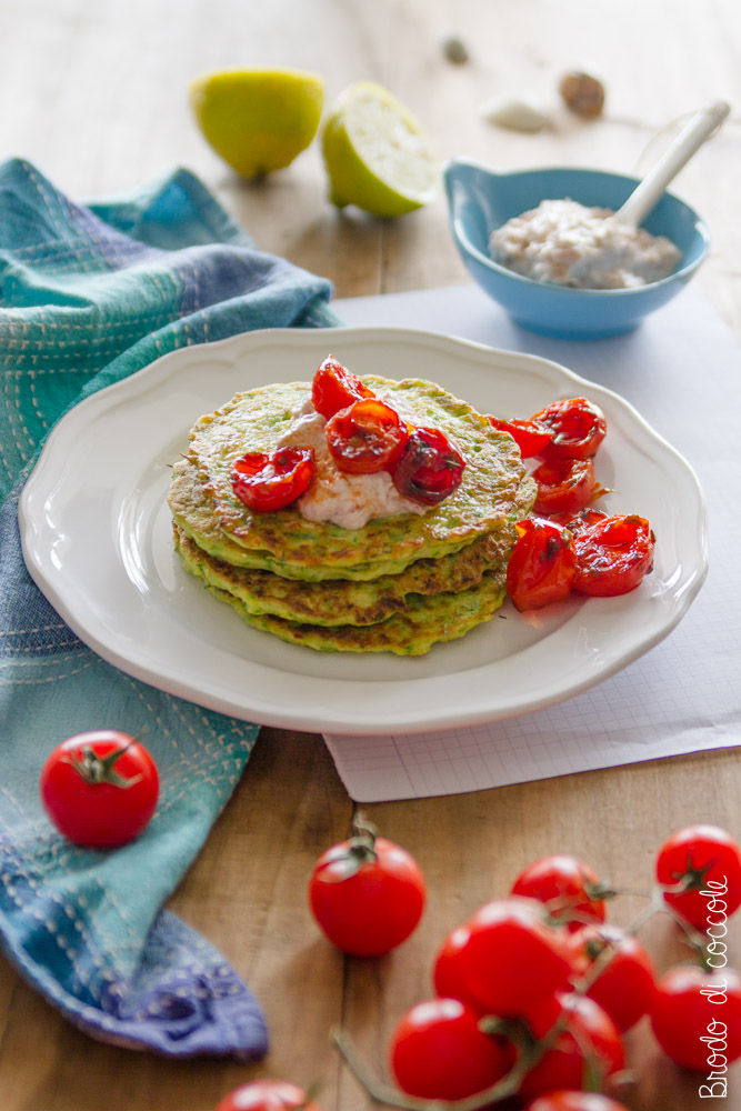 Pancake salati di zucchine