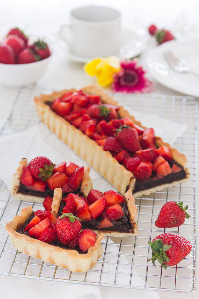 Crostata con Nutella e fragole