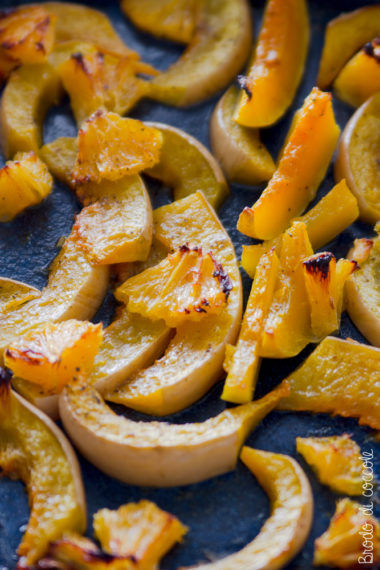 Zucca al forno con arancia e pepe