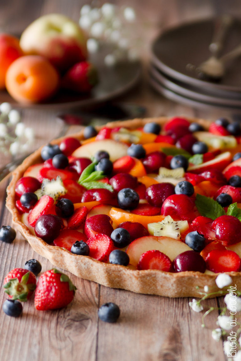 Crostata di frutta al farro