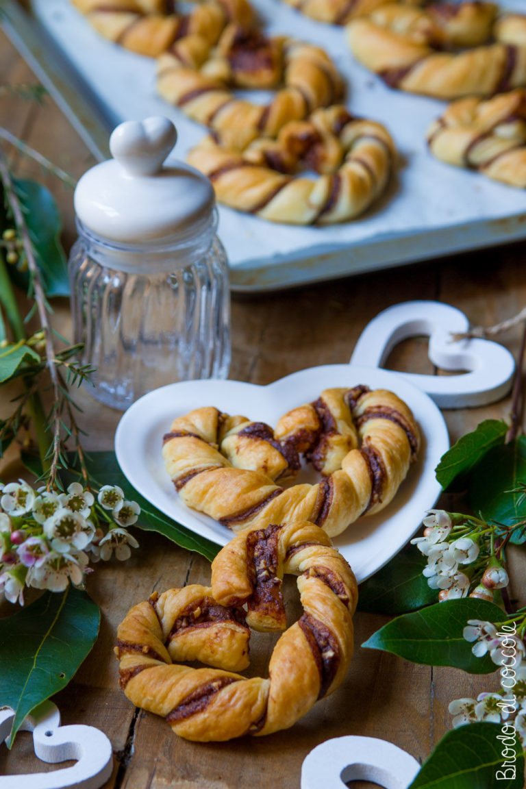 Cuori di sfoglia e Nutella