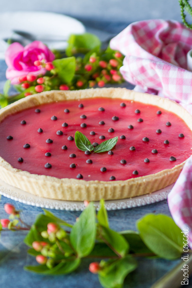 Crostata al gelo di anguria