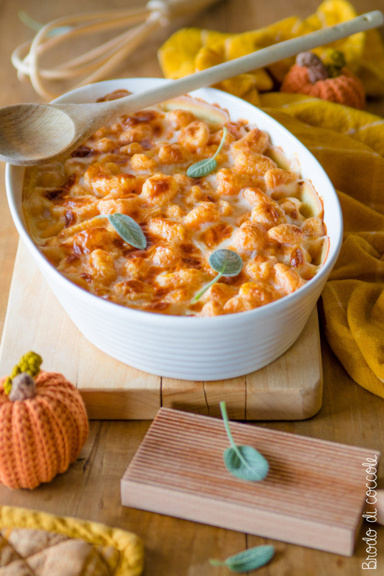 Gnocchi di zucca con salsa al gorgonzola