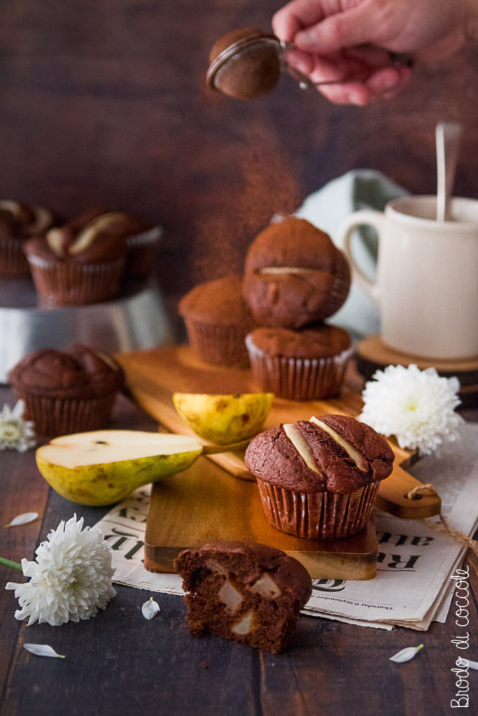 Muffin cacao e pere
