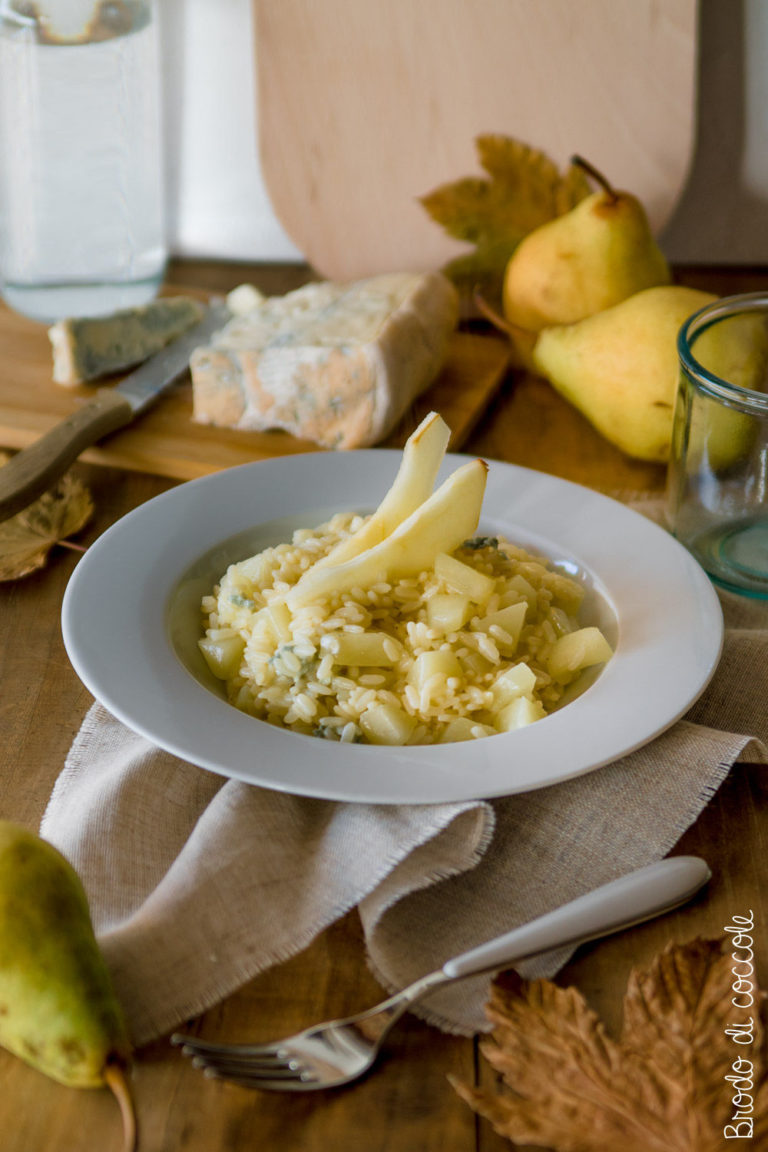 Risotto con pere e gorgonzola