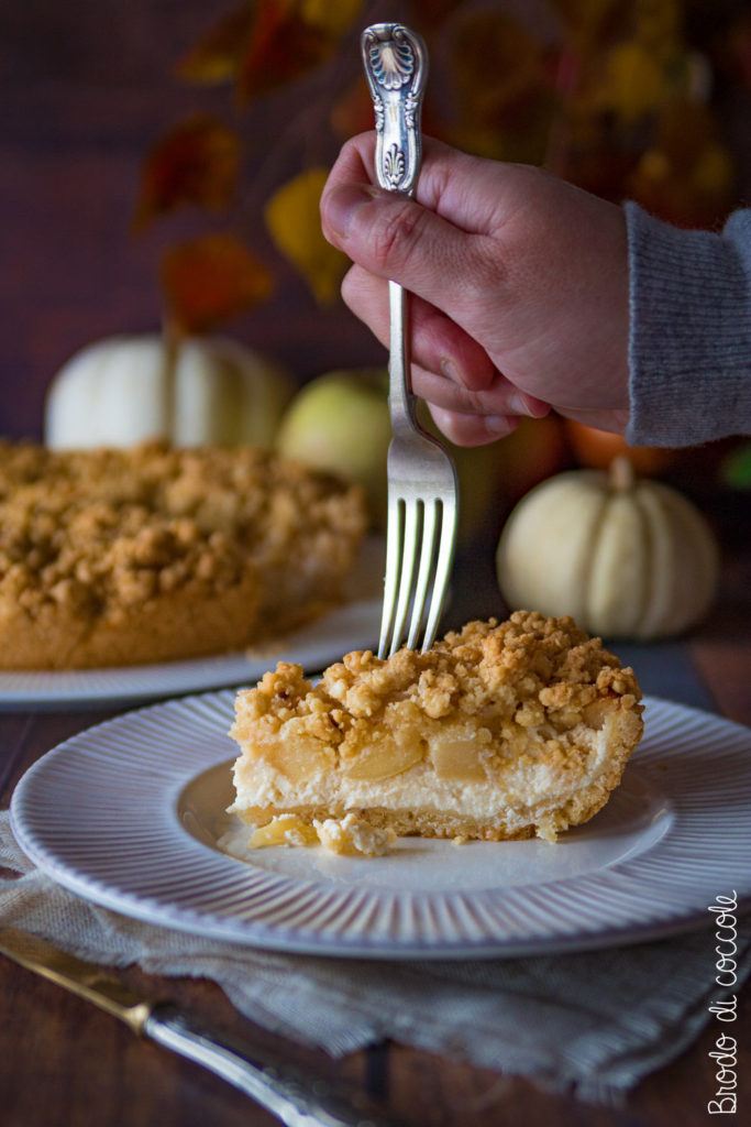 Crumble di ricotta e mele
