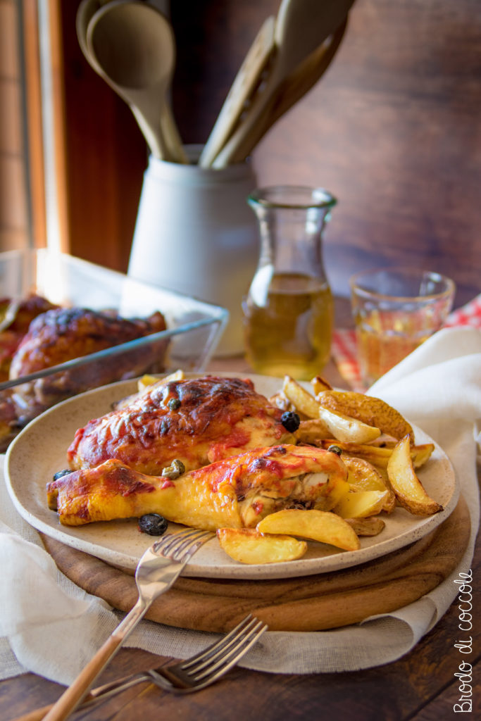 Pollo alla cacciatora al forno