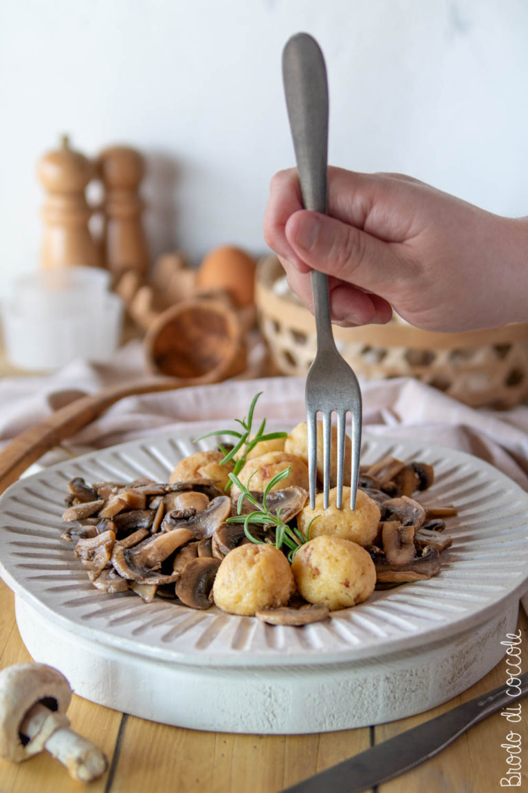 Polpette di ricotta ai funghi