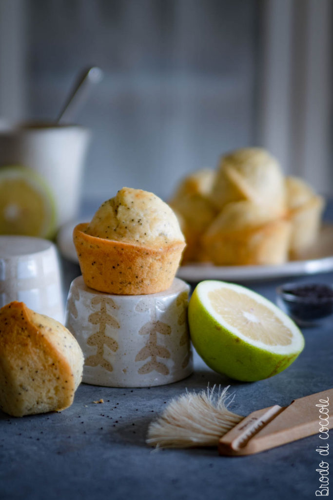 Muffin al limone e semi di papavero