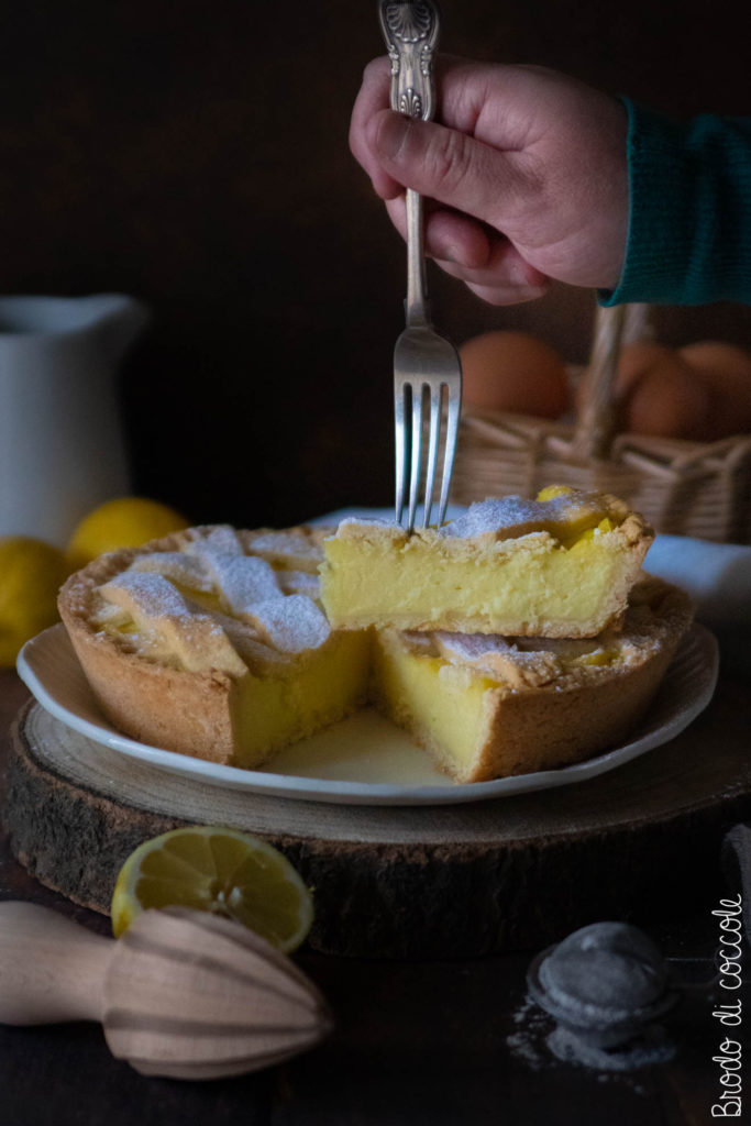 Crostata con crema al limone
