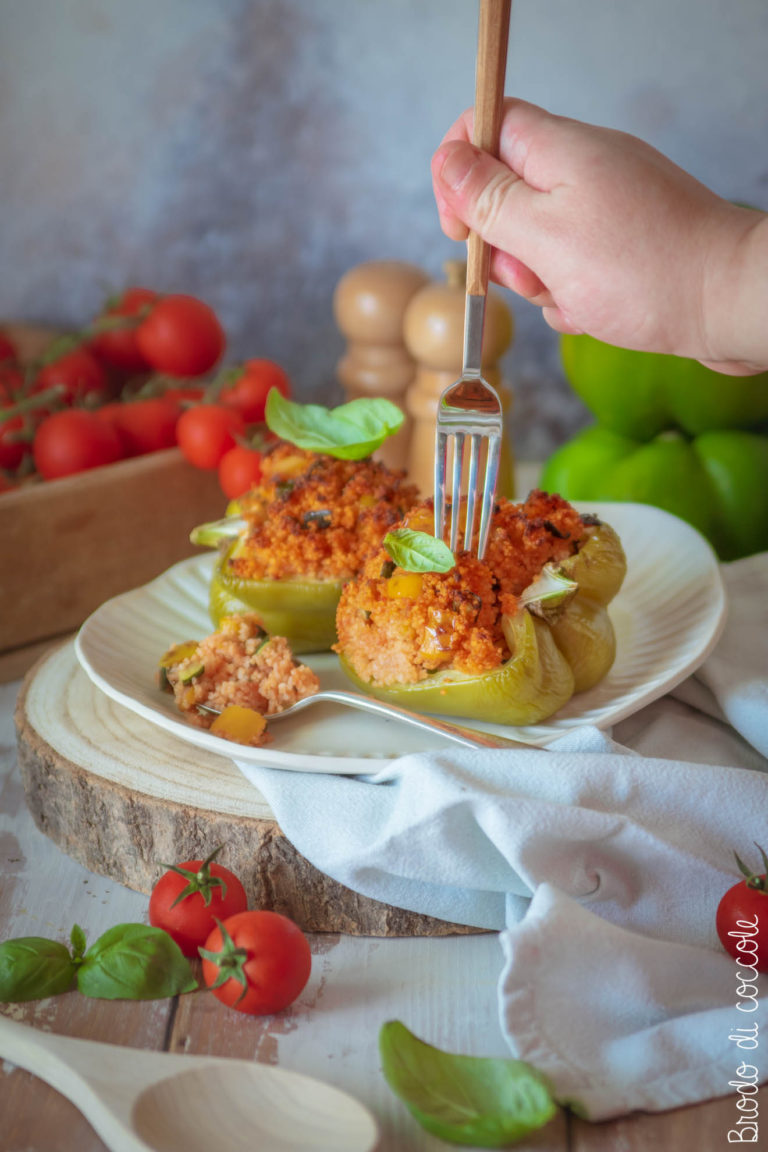 Peperoni ripieni di cous cous
