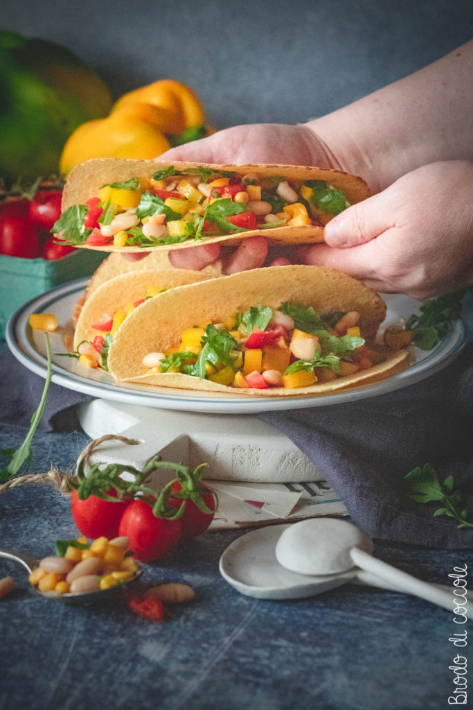 Tacos con fagioli