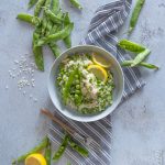 Risotto con piselli e limone