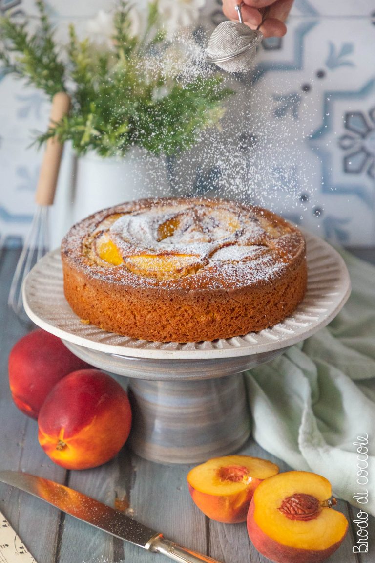 Torta pan di pesche (senza uova e senza latte)