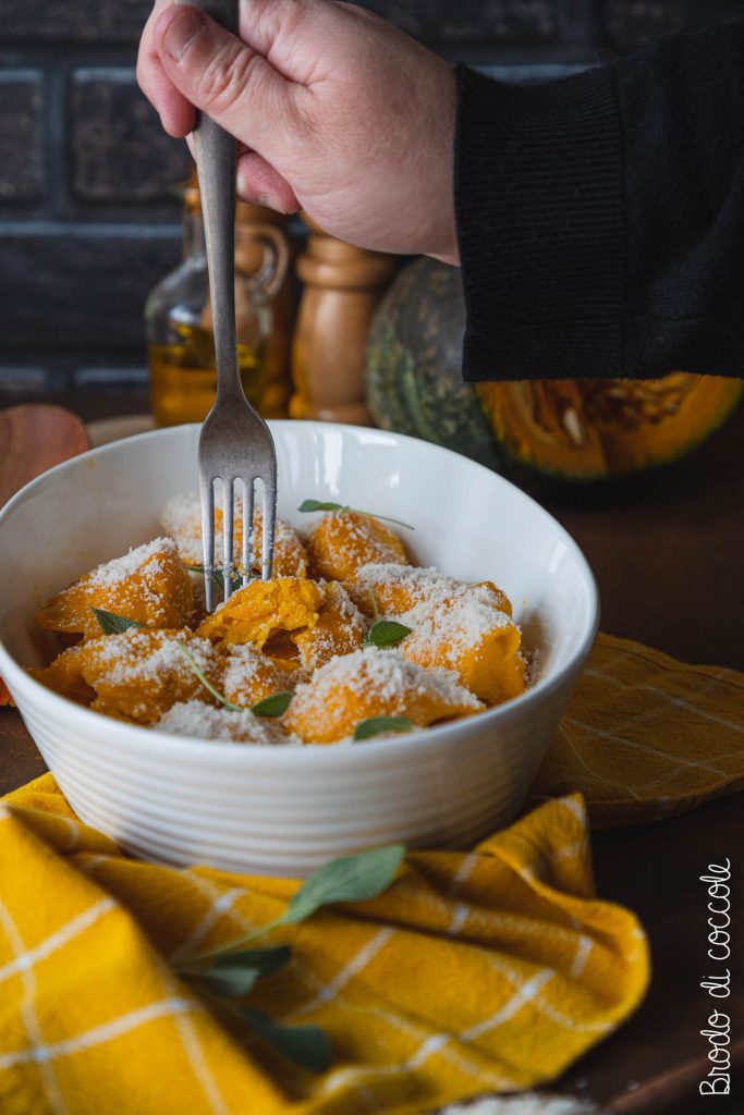 Gnocchi di zucca al cucchiaio