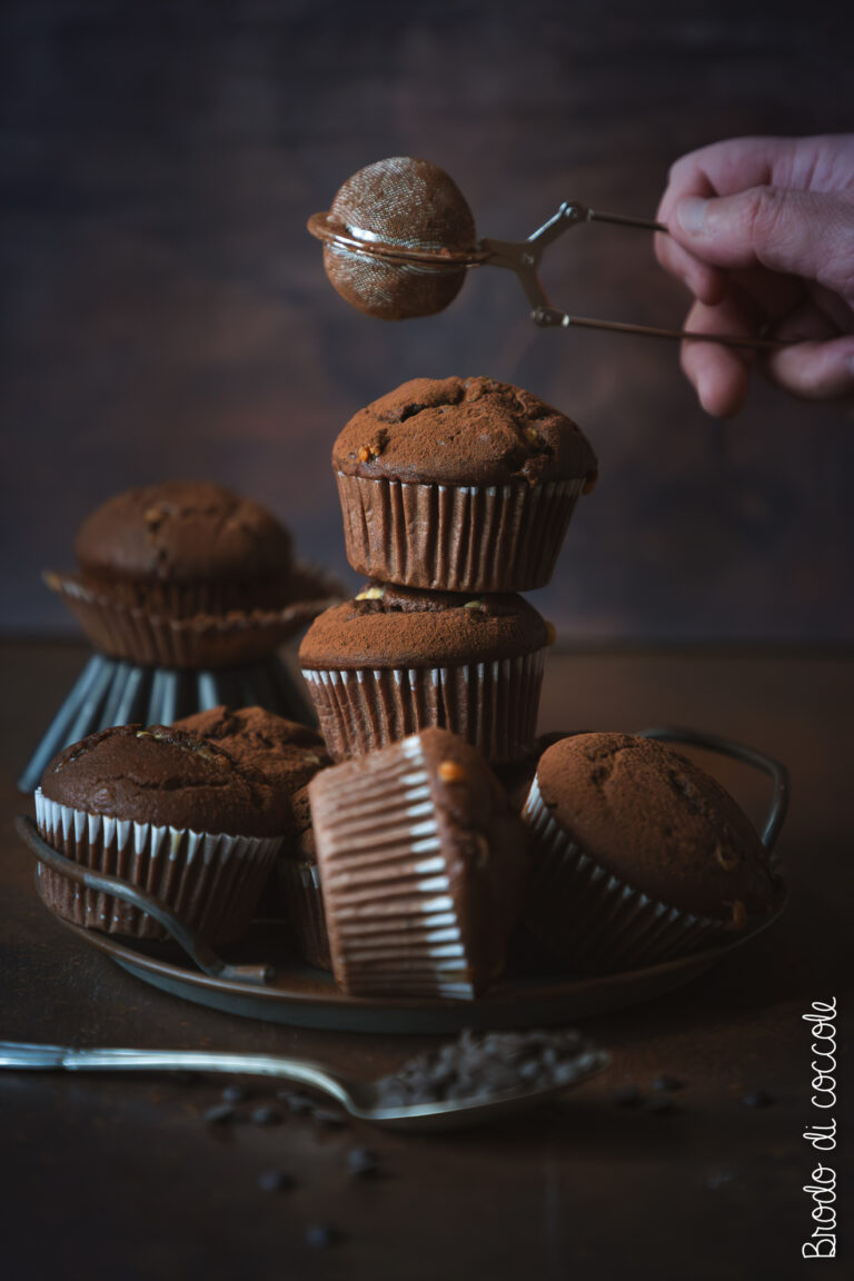 Muffin di albumi al cioccolato