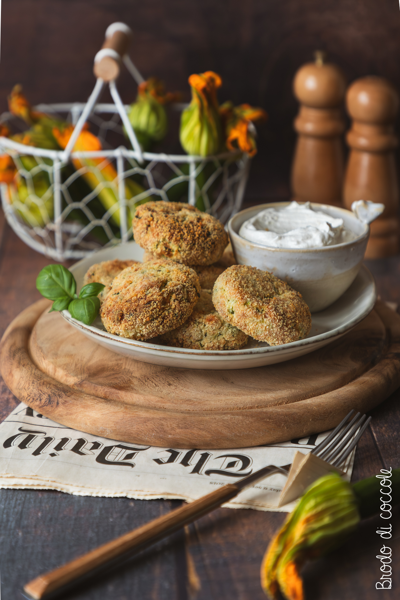 Polpette di zucchine e ricotta - Brodo di coccole