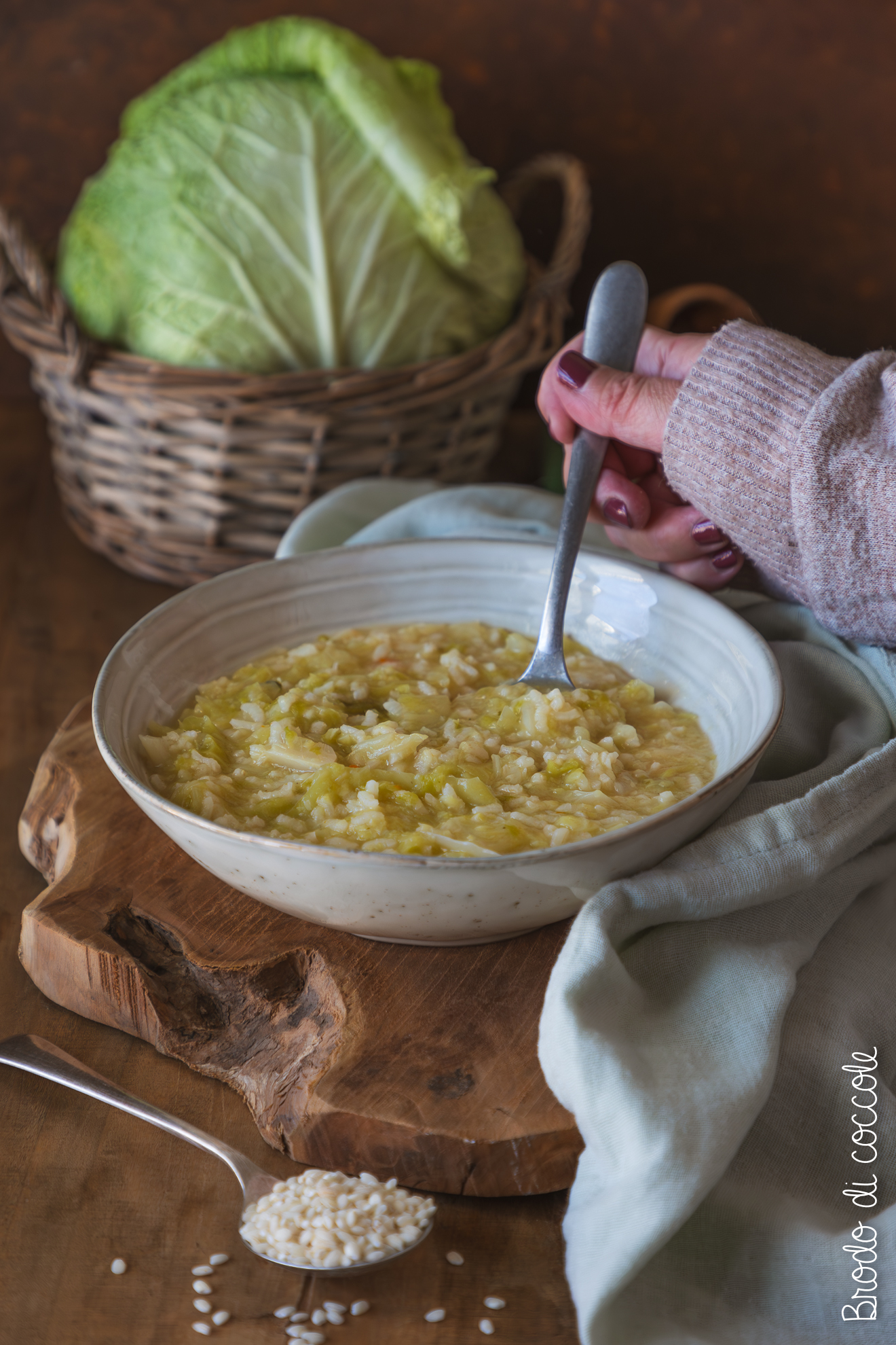 minestra di verze e riso